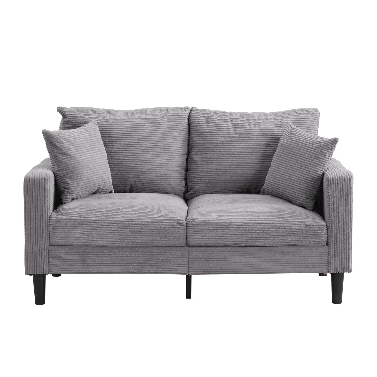 Light Gray 2-Seater Upholstered Sofa V3825