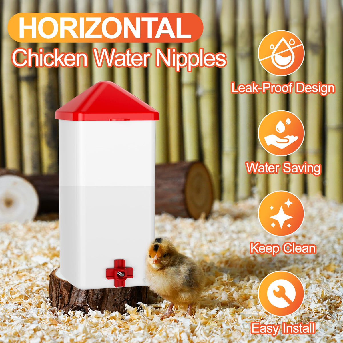 Automatic Chicken Waterer Nipples 20 Pack Z590627