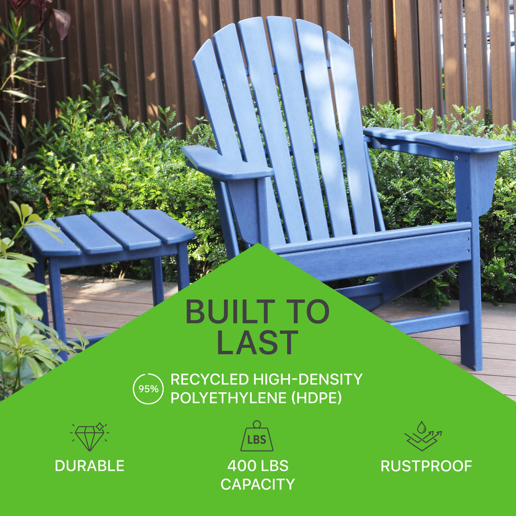 Plastic Weather Resistant Patio Adirondack Chair M503