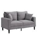 Light Gray 2-Seater Upholstered Sofa V3825