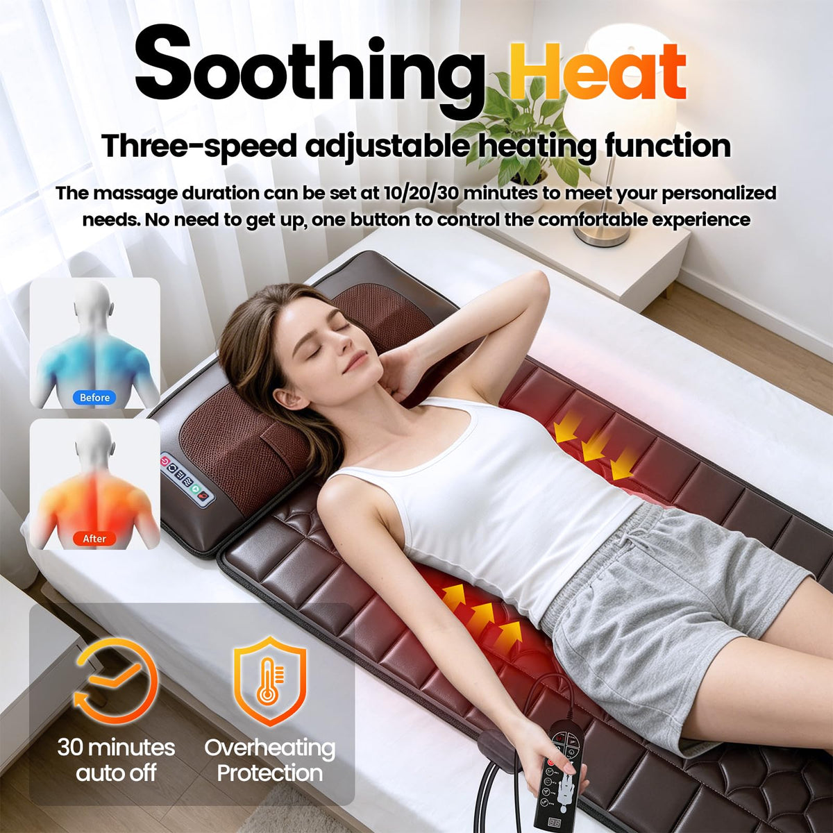 Full Body Massage Mat with Heat G189