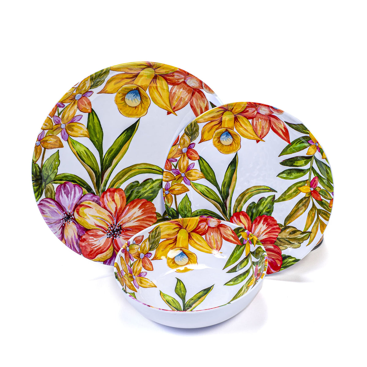 12 Piece Melamine Dinnerware Set Z14953