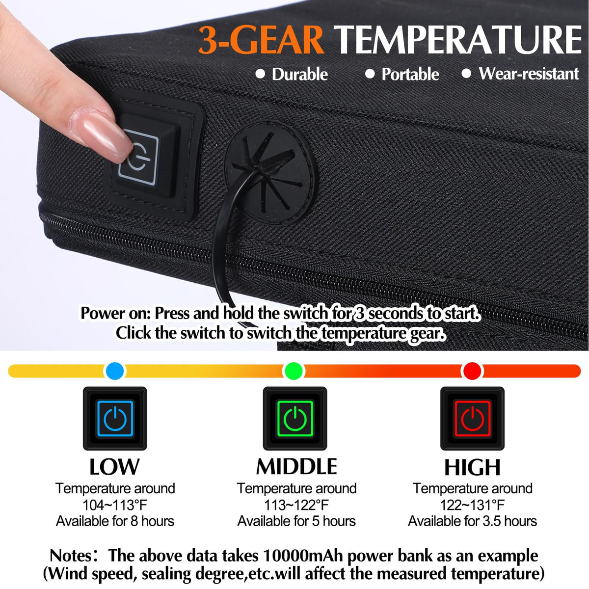 2 Pcs Portable Heated Seat Cushion Y584170
