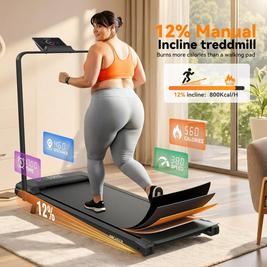 Foldable Treadmill with Incline A635005