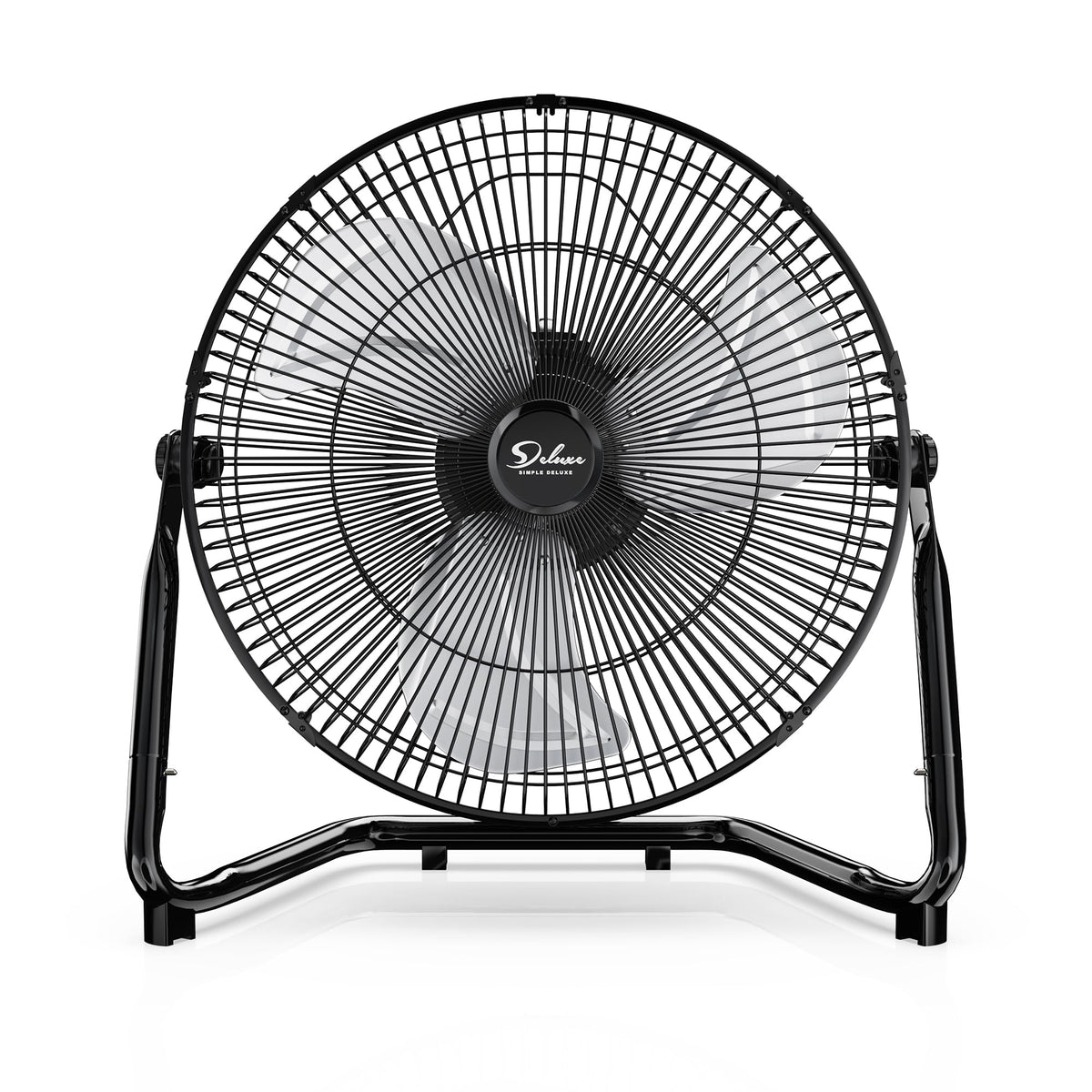 20 Inch 3-Speed High Velocity Metal Industrial Floor Fan, Black J19882