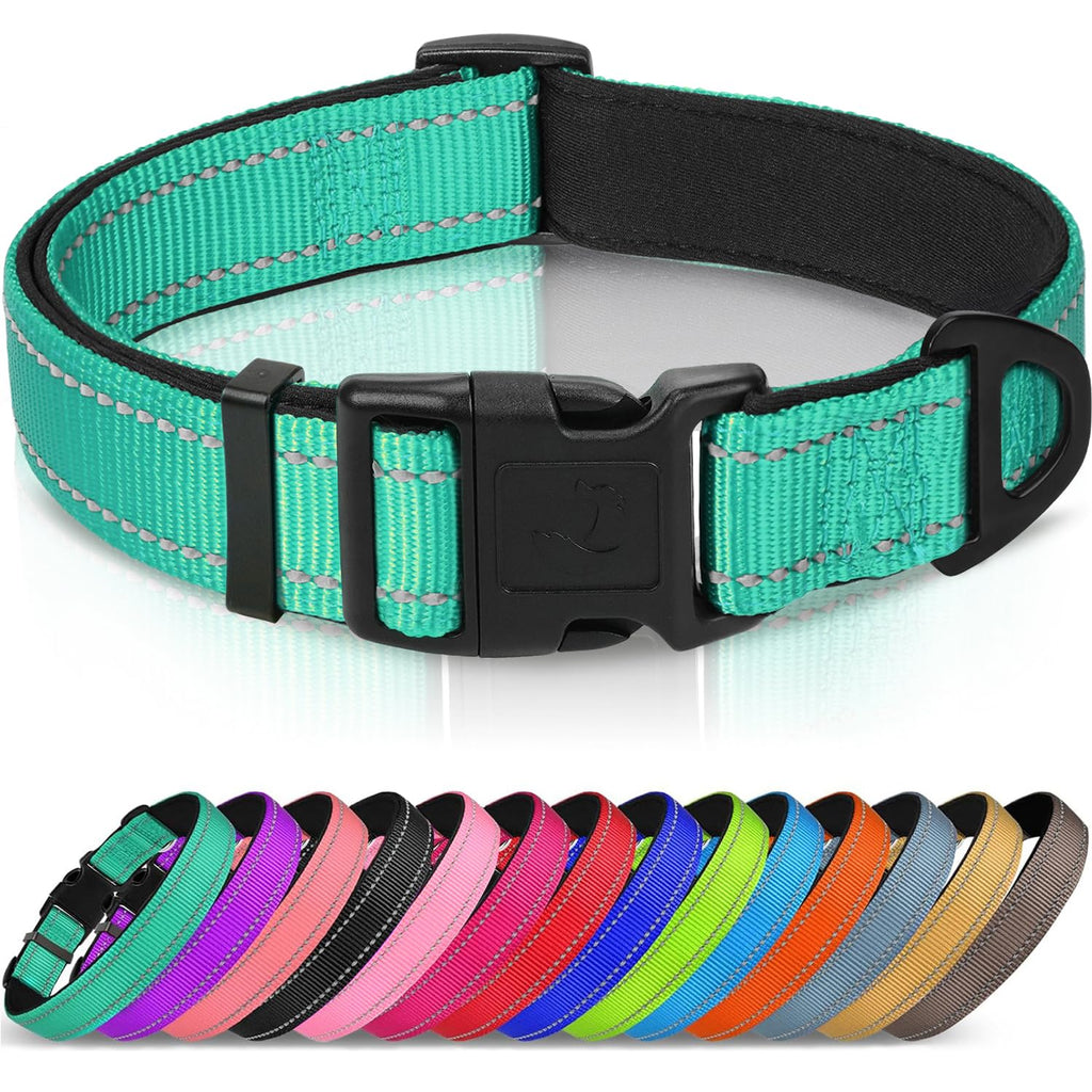 Reflective Adjustable Neoprene Padded Dog Collar C367