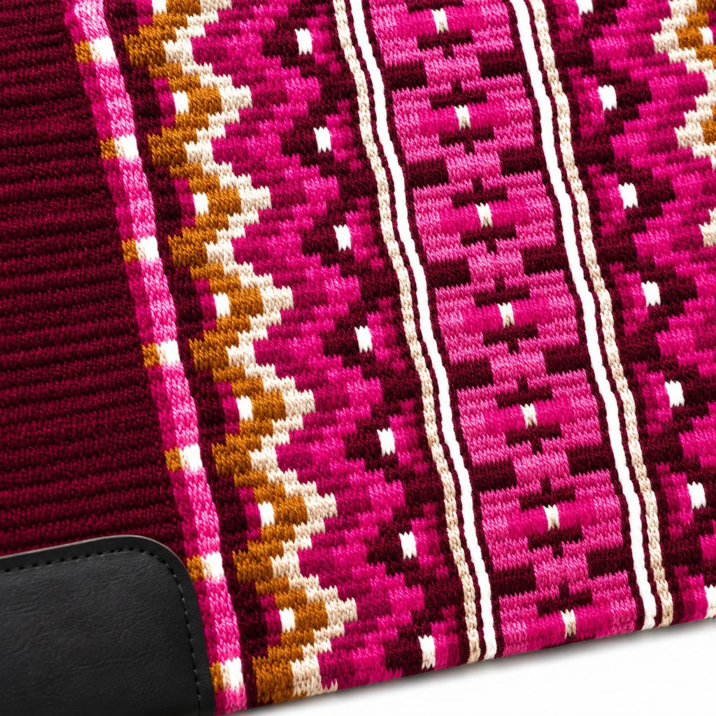 Burgundy Pink Tribal Horse Saddle Pad N864