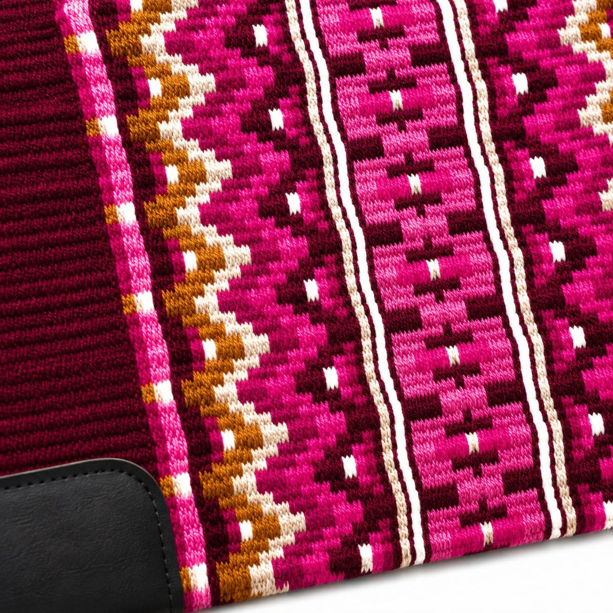 Burgundy Pink Tribal Horse Saddle Pad N864