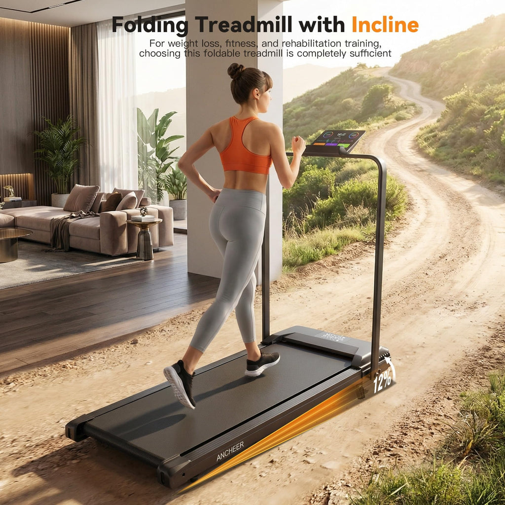 Foldable Treadmill with Incline A635005