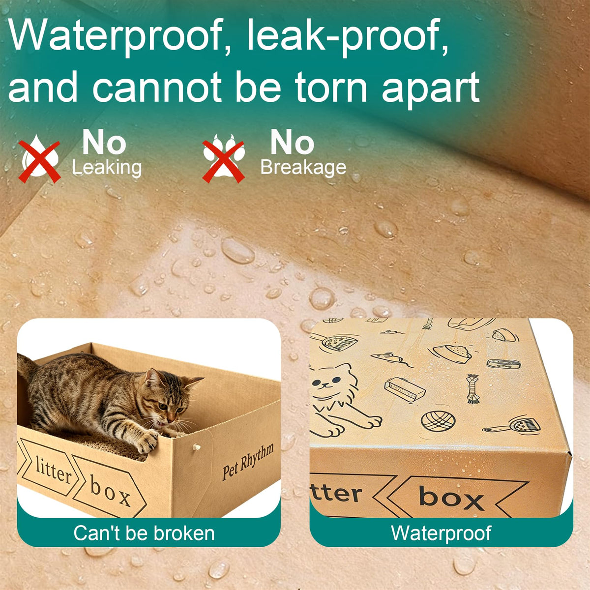 Disposable Cat Litter Box 3 Pack Q3020