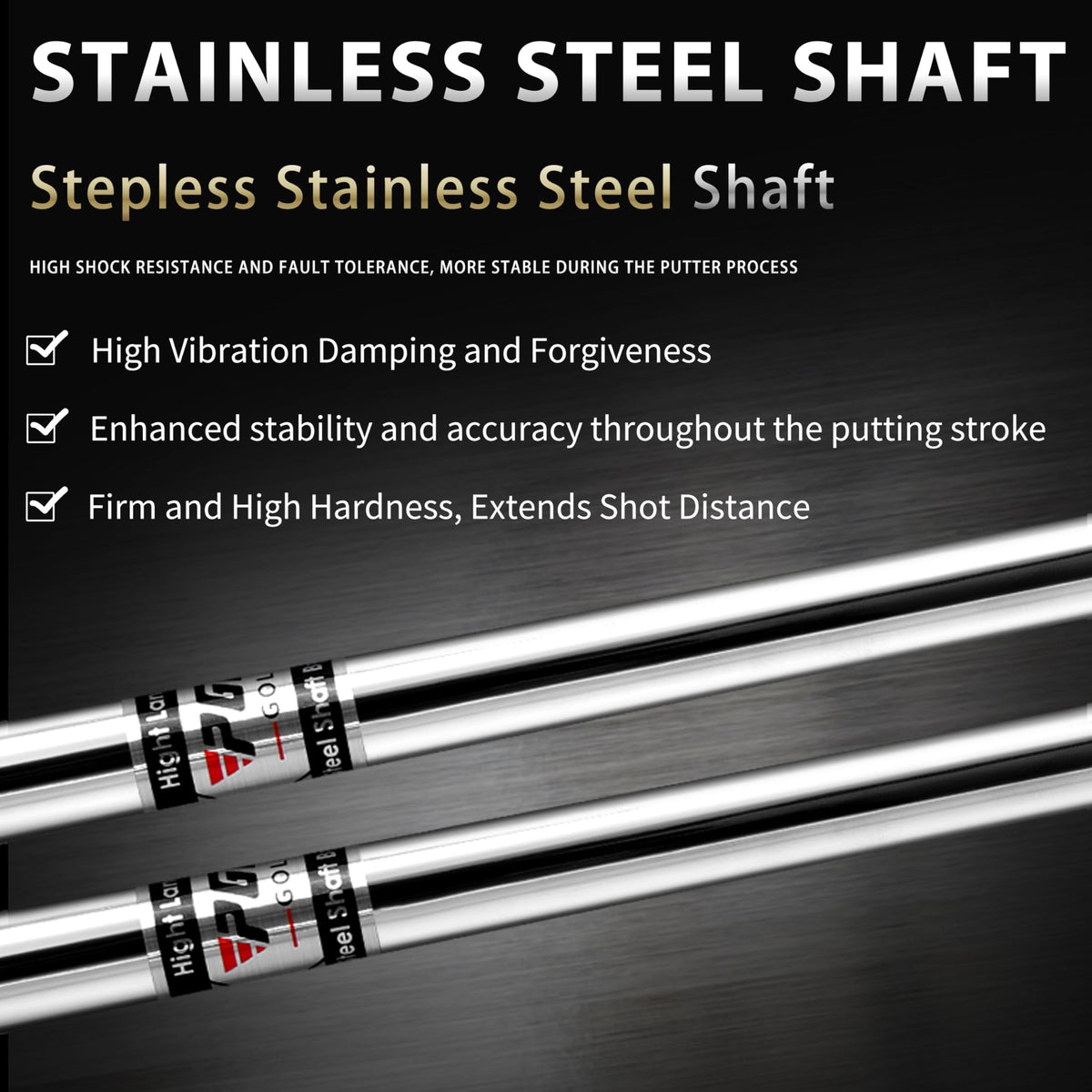 CNC-Milled Low-CG Golf Putter with Alignment Line & Oversized Grip T494