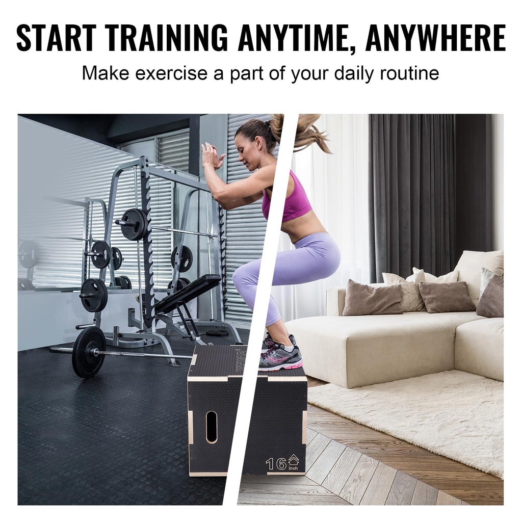 3 in 1 Wood Plyometric Jump Box T825