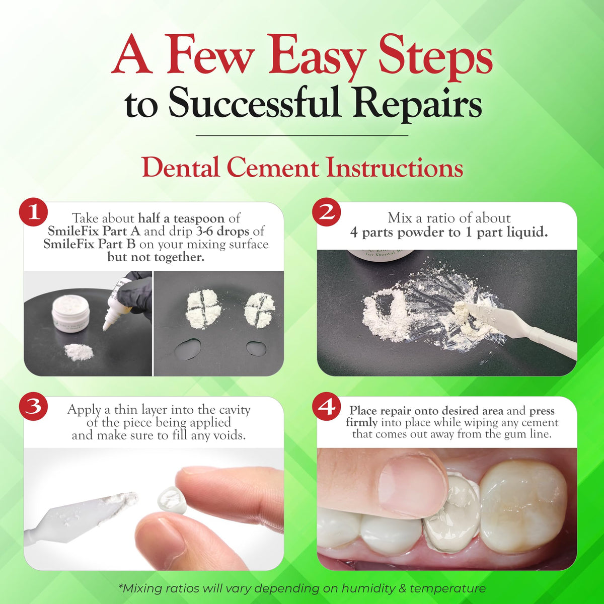 Dental Cement & Filling Repair Kit D79527