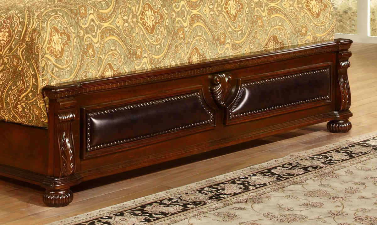 Cherry California King Wood Bed Frame J173104