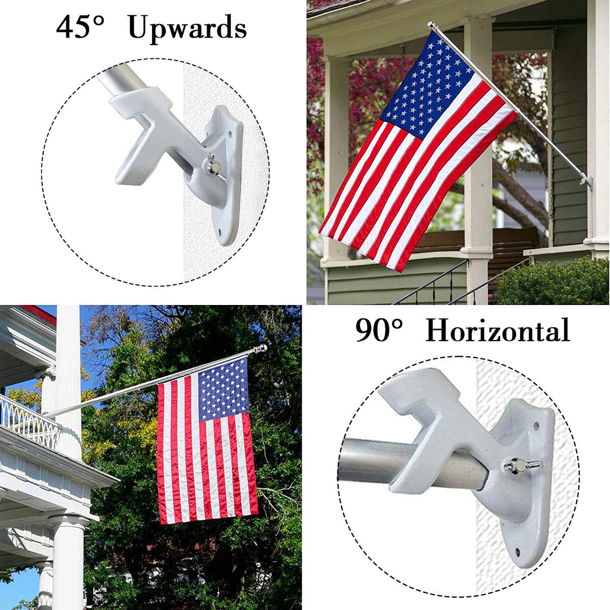 Heavy Duty Aluminum Flag Pole Holder A57603