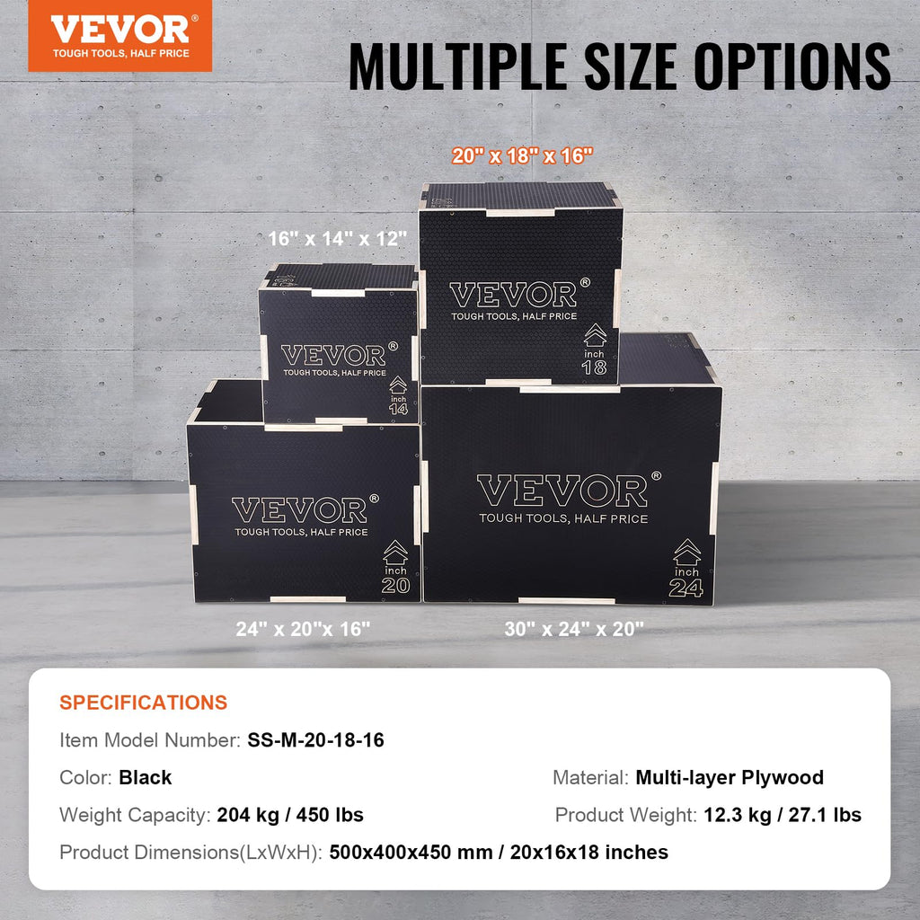 3 in 1 Wood Plyometric Jump Box T825