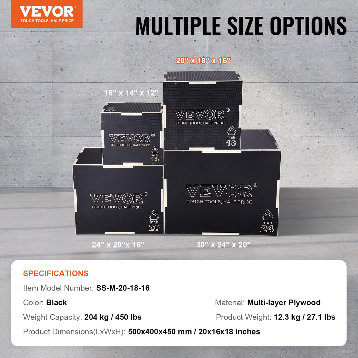3 in 1 Wood Plyometric Jump Box T825