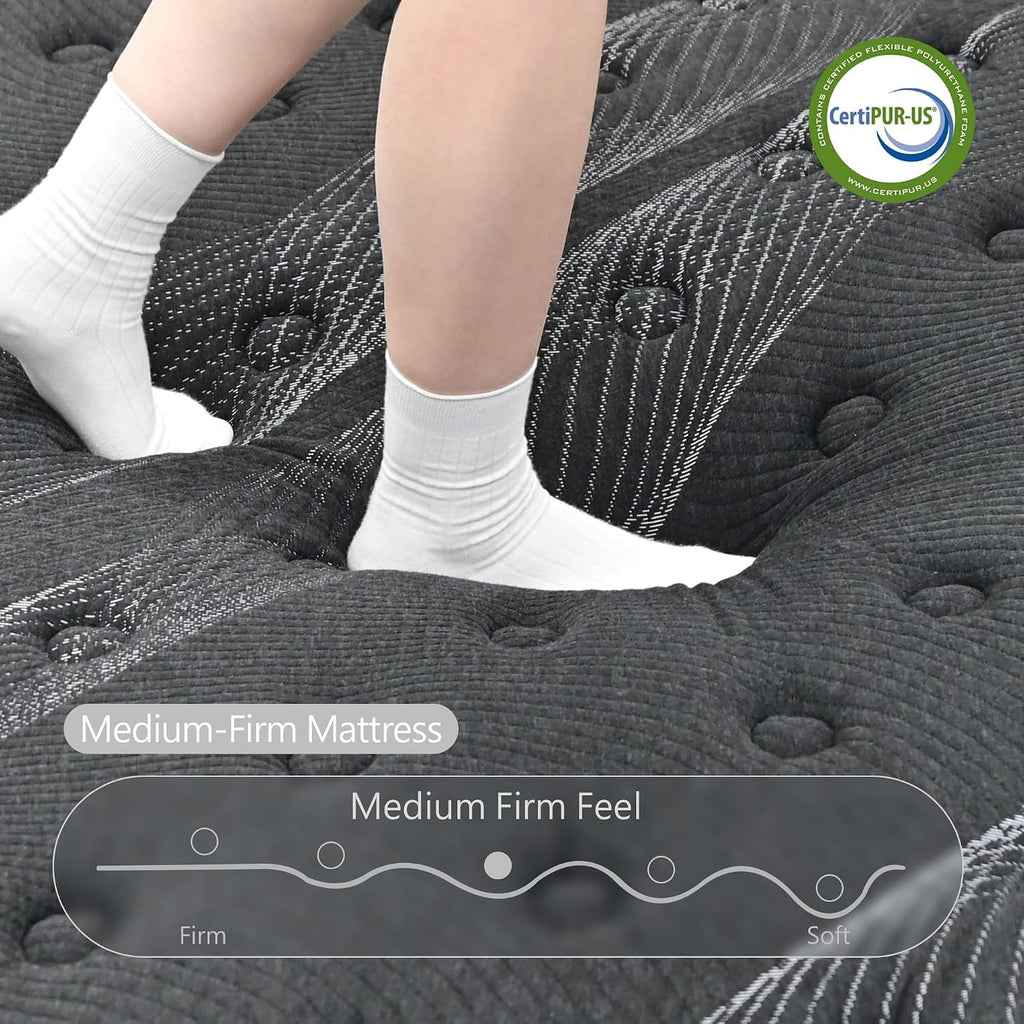 Full Size 12 inch Hybrid Memory Foam Mattress Y6730