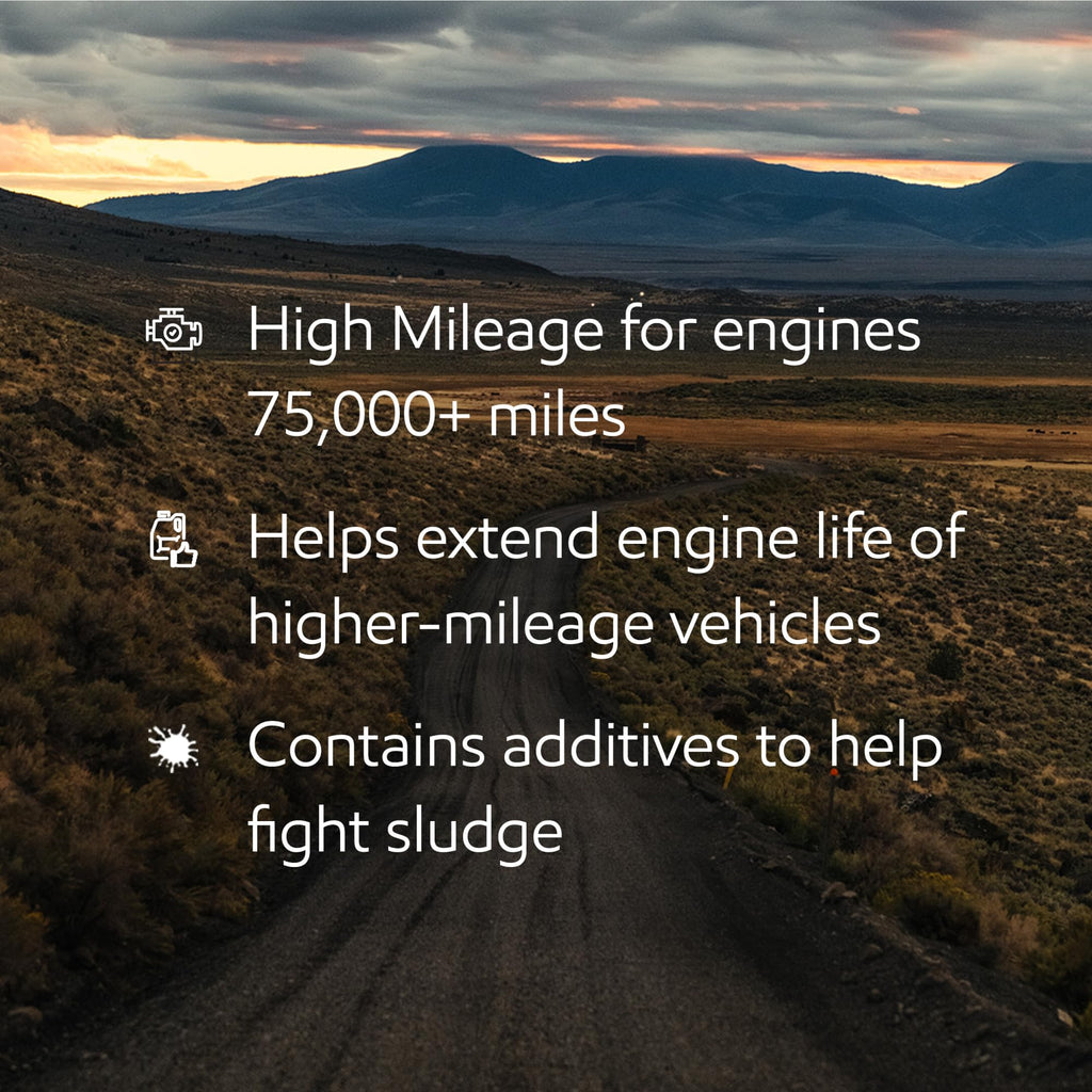 High Mileage Full Synthetic 5W-30 Motor Oil 5 Quart W607426