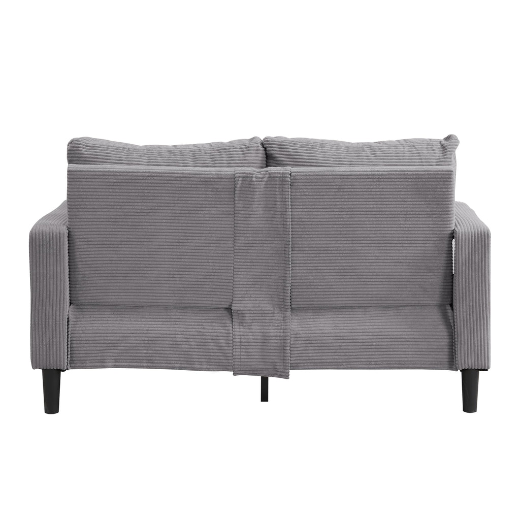 Light Gray 2-Seater Upholstered Sofa V3825