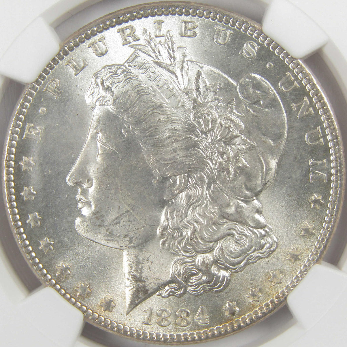 Morgan Silver Dollar MS 63 Uncirculated $1 Coin F466
